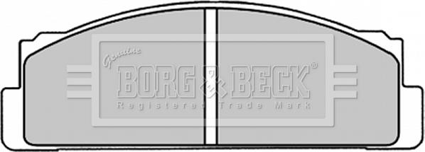 Borg & Beck BBP1310 - Тормозные колодки, дисковые, комплект autosila-amz.com