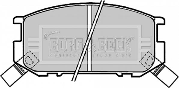 Borg & Beck BBP1318 - Тормозные колодки, дисковые, комплект autosila-amz.com