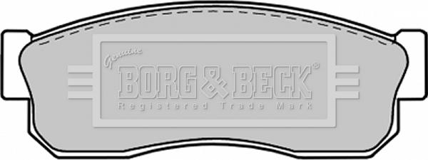 Borg & Beck BBP1312 - Тормозные колодки, дисковые, комплект autosila-amz.com