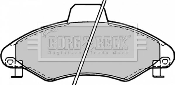 Borg & Beck BBP1382 - Тормозные колодки, дисковые, комплект autosila-amz.com