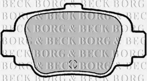 Borg & Beck BBP1339 - Тормозные колодки, дисковые, комплект autosila-amz.com
