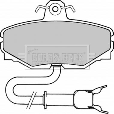 Borg & Beck BBP1334 - Тормозные колодки, дисковые, комплект autosila-amz.com