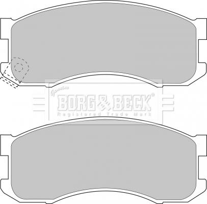Borg & Beck BBP1336 - Тормозные колодки, дисковые, комплект autosila-amz.com