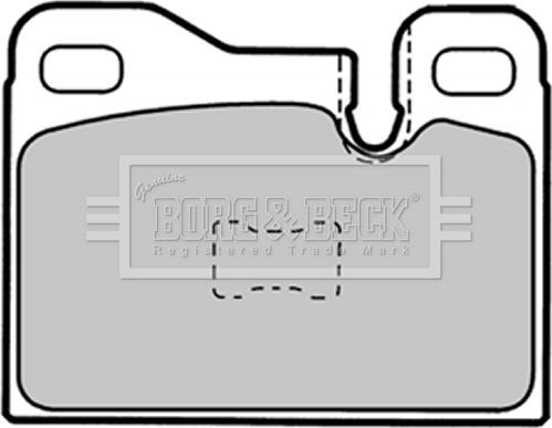 Borg & Beck BBP1337 - Тормозные колодки, дисковые, комплект autosila-amz.com