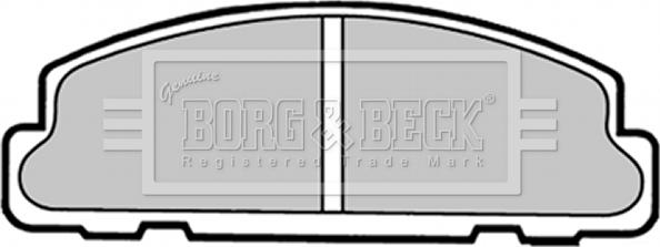 Borg & Beck BBP1321 - Тормозные колодки, дисковые, комплект autosila-amz.com