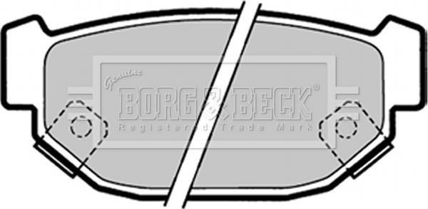 Borg & Beck BBP1322 - Тормозные колодки, дисковые, комплект autosila-amz.com