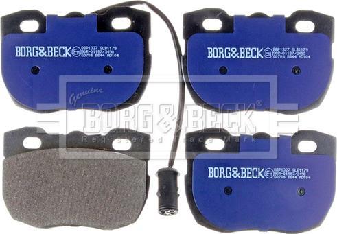 Borg & Beck BBP1327 - Тормозные колодки, дисковые, комплект autosila-amz.com