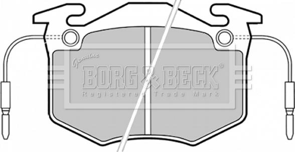 Borg & Beck BBP1370 - Тормозные колодки, дисковые, комплект autosila-amz.com