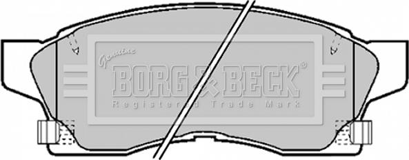 Borg & Beck BBP1373 - Тормозные колодки, дисковые, комплект autosila-amz.com