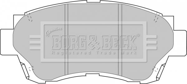 Borg & Beck BBP1377 - Тормозные колодки, дисковые, комплект autosila-amz.com