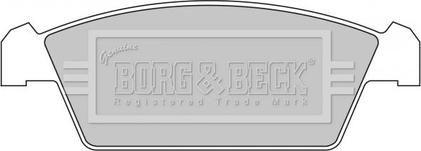 Borg & Beck BBP1299 - Тормозные колодки, дисковые, комплект autosila-amz.com