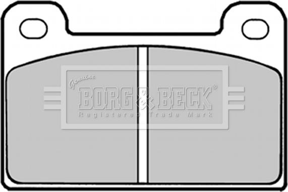 Borg & Beck BBP1292 - Тормозные колодки, дисковые, комплект autosila-amz.com