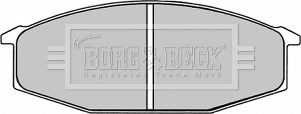 Borg & Beck BBP1245 - Тормозные колодки, дисковые, комплект autosila-amz.com