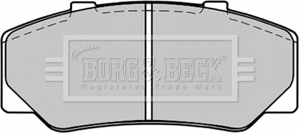 Borg & Beck BBP1246 - Тормозные колодки, дисковые, комплект autosila-amz.com