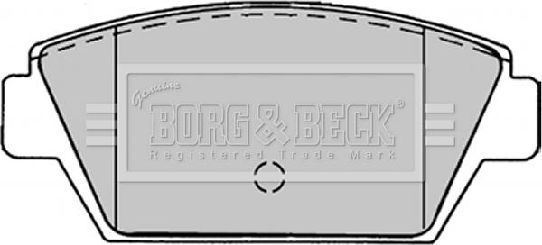 Borg & Beck BBP1243 - Тормозные колодки, дисковые, комплект autosila-amz.com