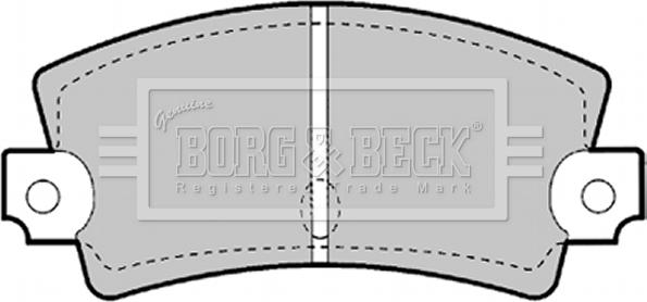 Borg & Beck BBP1247 - Тормозные колодки, дисковые, комплект autosila-amz.com