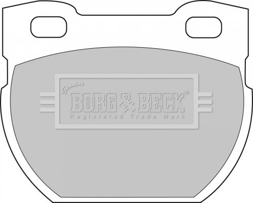 Borg & Beck BBP1250 - Тормозные колодки, дисковые, комплект autosila-amz.com