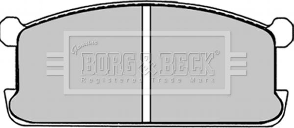 Borg & Beck BBP1251 - Тормозные колодки, дисковые, комплект autosila-amz.com