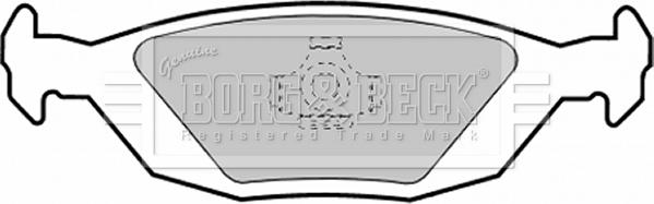 Borg & Beck BBP1252 - Тормозные колодки, дисковые, комплект autosila-amz.com