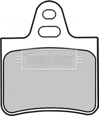 Borg & Beck BBP1257 - Тормозные колодки, дисковые, комплект autosila-amz.com