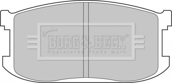 Borg & Beck BBP1265 - Тормозные колодки, дисковые, комплект autosila-amz.com