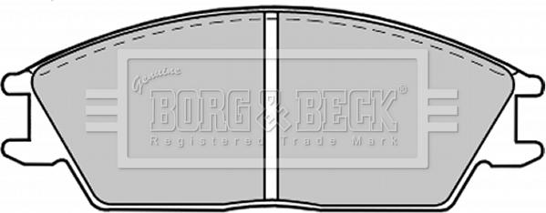 Borg & Beck BBP1268 - Тормозные колодки, дисковые, комплект autosila-amz.com