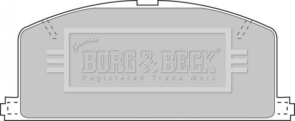 Borg & Beck BBP1267 - Тормозные колодки, дисковые, комплект autosila-amz.com