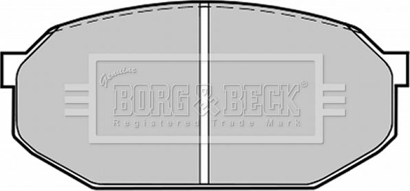 Borg & Beck BBP1205 - Тормозные колодки, дисковые, комплект autosila-amz.com