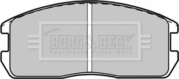 Borg & Beck BBP1200 - Тормозные колодки, дисковые, комплект autosila-amz.com
