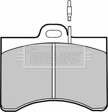 Borg & Beck BBP1201 - Тормозные колодки, дисковые, комплект autosila-amz.com