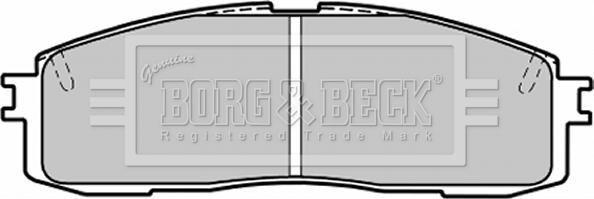 Borg & Beck BBP1203 - Тормозные колодки, дисковые, комплект autosila-amz.com