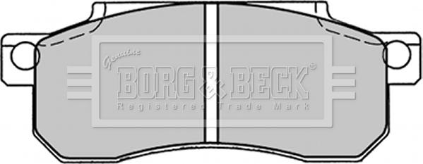 Borg & Beck BBP1207 - Тормозные колодки, дисковые, комплект autosila-amz.com