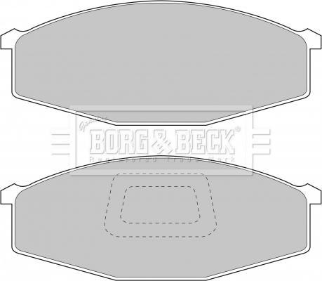 Borg & Beck BBP1214 - Тормозные колодки, дисковые, комплект autosila-amz.com