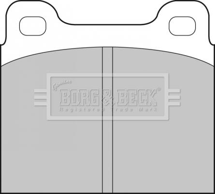 Borg & Beck BBP1210 - Тормозные колодки, дисковые, комплект autosila-amz.com