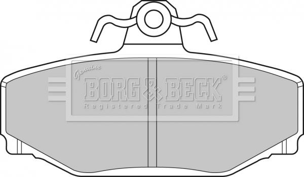 Borg & Beck BBP1218 - Тормозные колодки, дисковые, комплект autosila-amz.com
