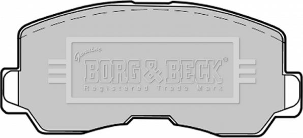 Borg & Beck BBP1213 - Тормозные колодки, дисковые, комплект autosila-amz.com