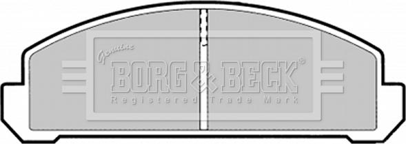 Borg & Beck BBP1289 - Тормозные колодки, дисковые, комплект autosila-amz.com