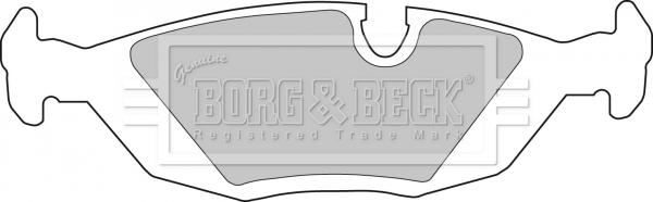 Borg & Beck BBP1284 - Тормозные колодки, дисковые, комплект autosila-amz.com