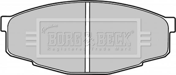 Borg & Beck BBP1285 - Тормозные колодки, дисковые, комплект autosila-amz.com