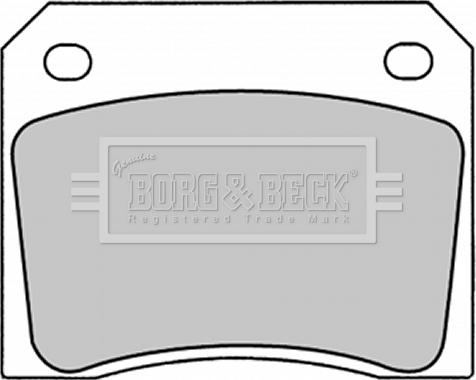 Borg & Beck BBP1281 - Тормозные колодки, дисковые, комплект autosila-amz.com