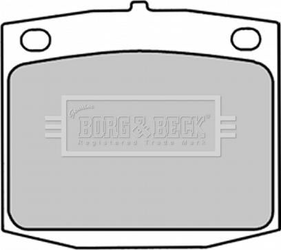 Borg & Beck BBP1288 - Тормозные колодки, дисковые, комплект autosila-amz.com