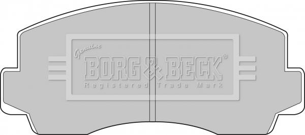 Borg & Beck BBP1283 - Тормозные колодки, дисковые, комплект autosila-amz.com