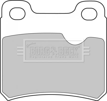 Borg & Beck BBP1282 - Тормозные колодки, дисковые, комплект autosila-amz.com
