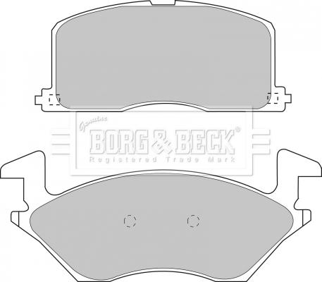 Borg & Beck BBP1234 - Тормозные колодки, дисковые, комплект autosila-amz.com