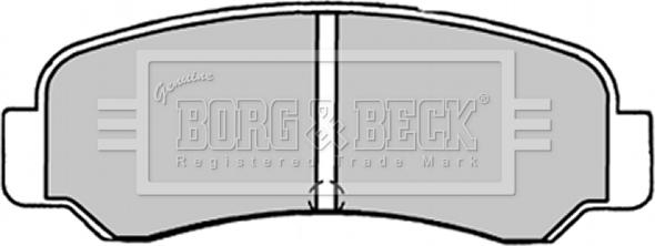 Borg & Beck BBP1231 - Тормозные колодки, дисковые, комплект autosila-amz.com