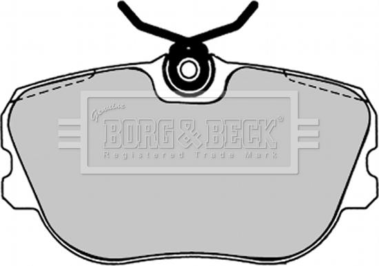 Borg & Beck BBP1238 - Тормозные колодки, дисковые, комплект autosila-amz.com