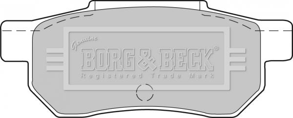 Borg & Beck BBP1237 - Тормозные колодки, дисковые, комплект autosila-amz.com