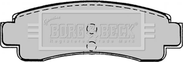 Borg & Beck BBP1224 - Тормозные колодки, дисковые, комплект autosila-amz.com