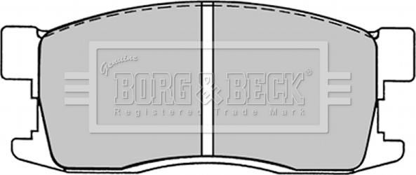 Borg & Beck BBP1225 - Тормозные колодки, дисковые, комплект autosila-amz.com