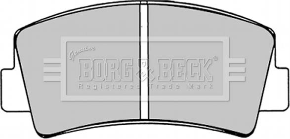 Borg & Beck BBP1221 - Тормозные колодки, дисковые, комплект autosila-amz.com